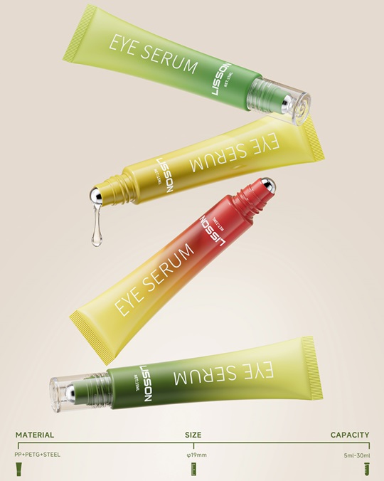 Custom Eye Serum Tube with Steel Rollerball