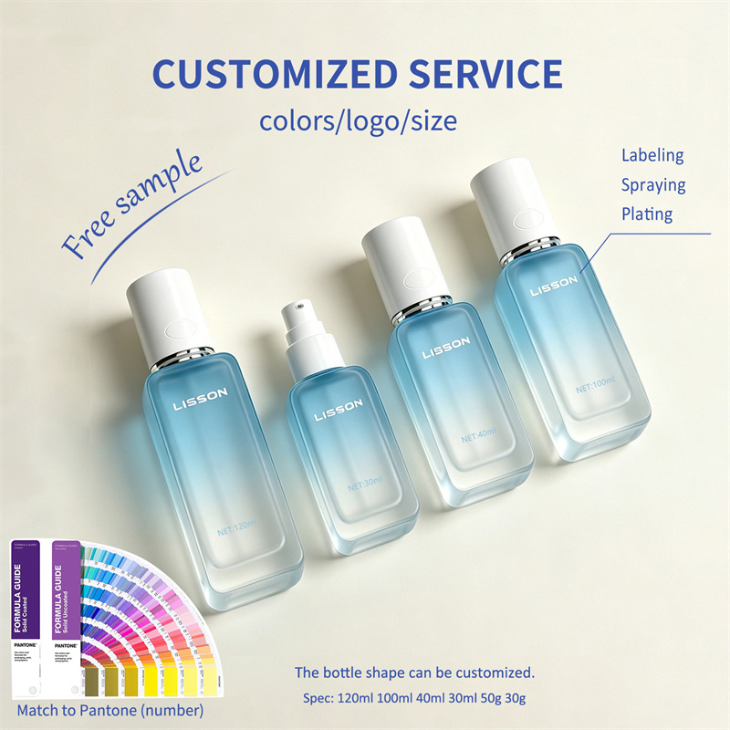 glass lotion pump bottle