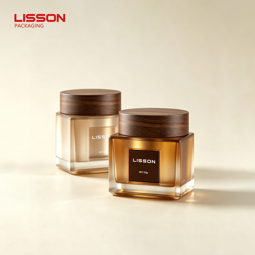Square Glass Skincare Jar