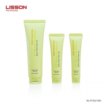 環境に優しいプラスチック使用量削減フリップキャップ付きPEチューブ