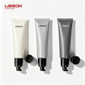 メッキキャップ付き化粧品用エアレスポンプ式チューブ