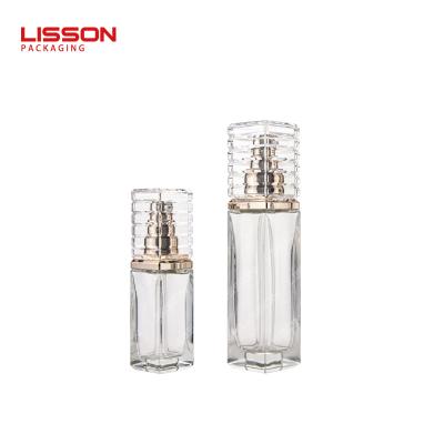 square cosmetic glass bottle set