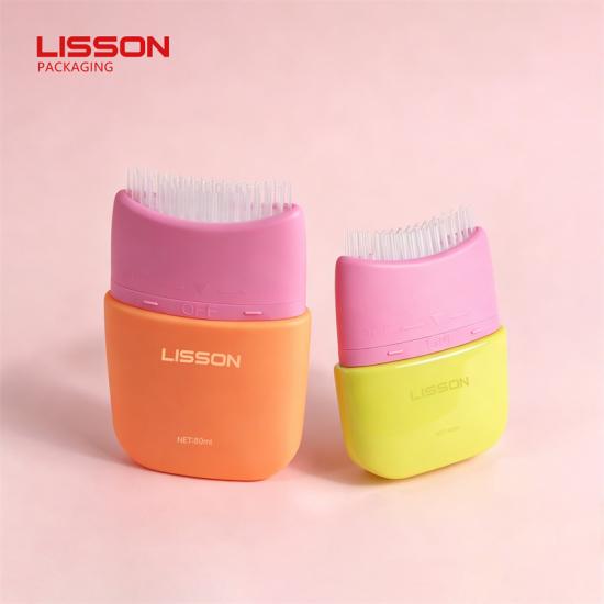 D55 ヘアケア用プラスチックボトル（コームアプリケーター付き）